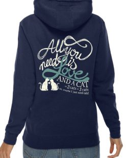 "Love and a Cat" YOUTH Hoodie