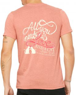Alternative view of "Love and a Cat" Tee