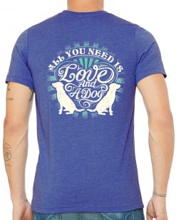 Alternative view of "Love and a Dog" Tee