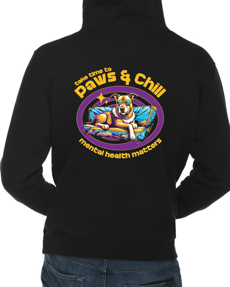 "Paws & Chill Dog" Tee or Hoodie - Image 2